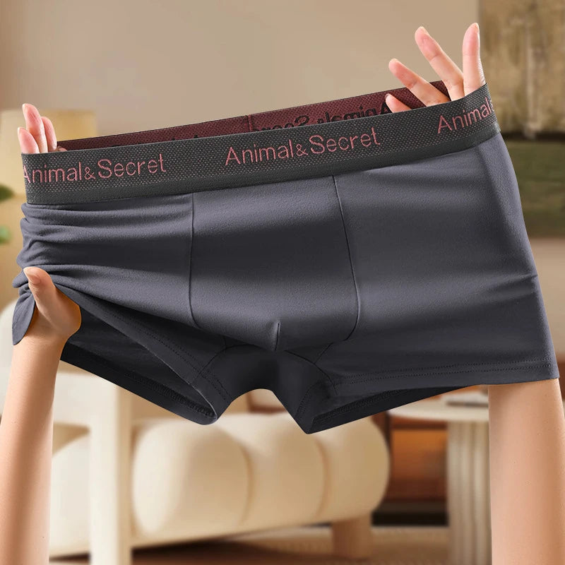 1 Pcs Underwear Men's Boxer Shorts Sexy Panties Cotton Boxers Man Underpants Male Shorts Homme U Convex Lingerie Free Shipping