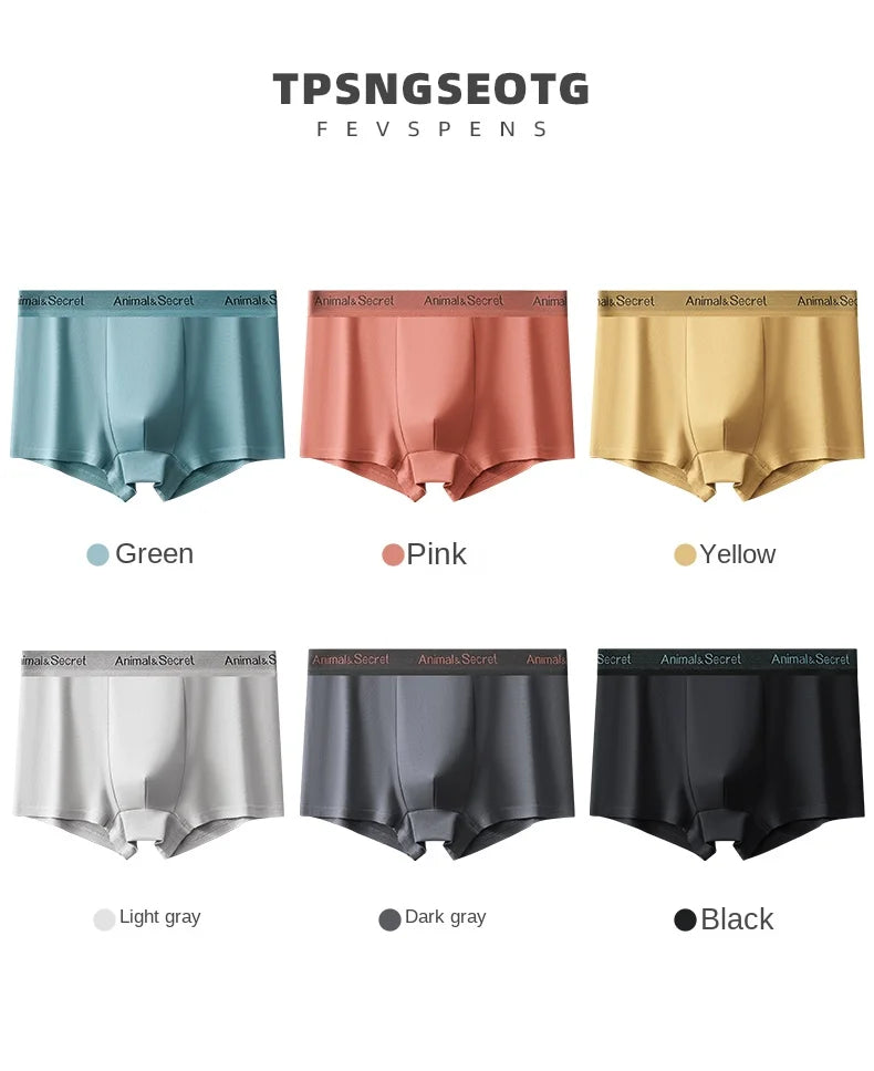 1 Pcs Underwear Men's Boxer Shorts Sexy Panties Cotton Boxers Man Underpants Male Shorts Homme U Convex Lingerie Free Shipping