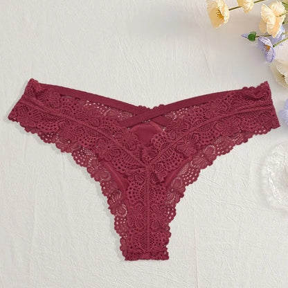 Culotte Seamless Taille Basse - Dentelle Ajournée - Nos Petits KIFF