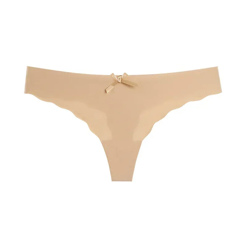 Tanga ice silk seamless V-waist — S-XL