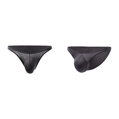 Bikini de bain homme G-string mesh nylon taille basse — M-XL