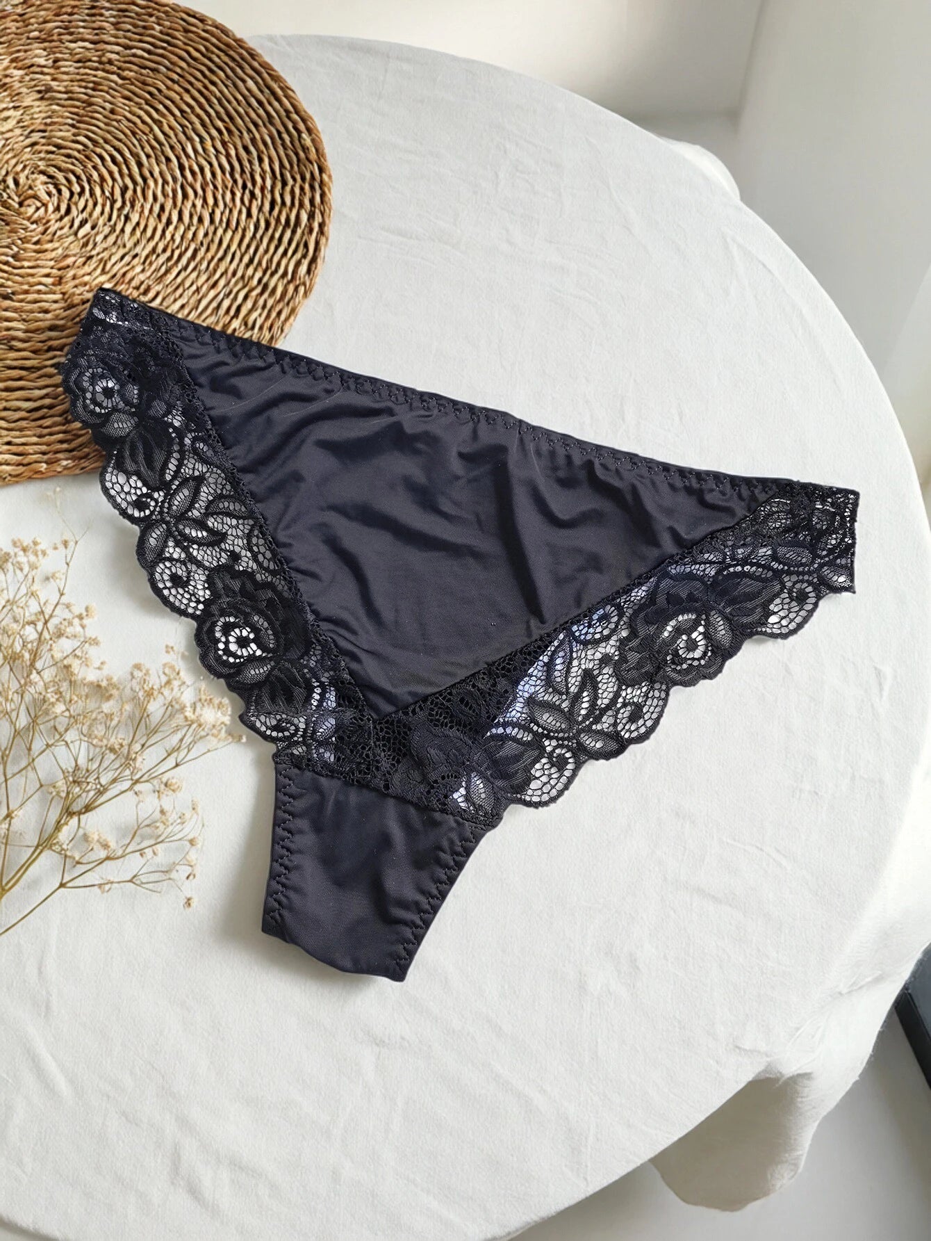 Culotte Seamless Grande Taille - Dentelle Bicolore 1XL-4XL - Nos Petits KIFF