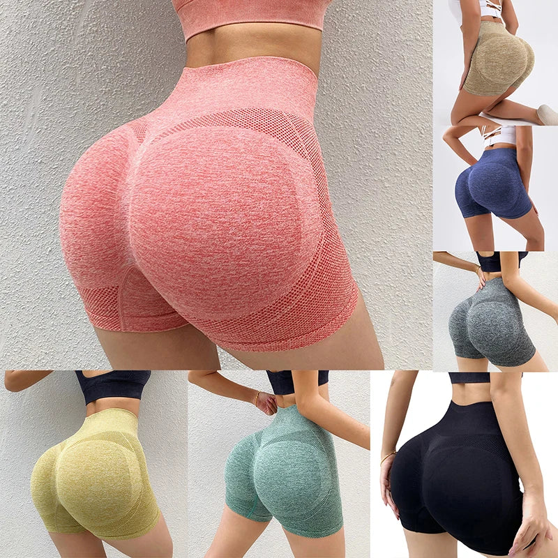 Women's Sports Shorts, New Cycling Jogging Fitness High Waist Push Up Gym Shorts, Leggings, Women's Yoga Clothing