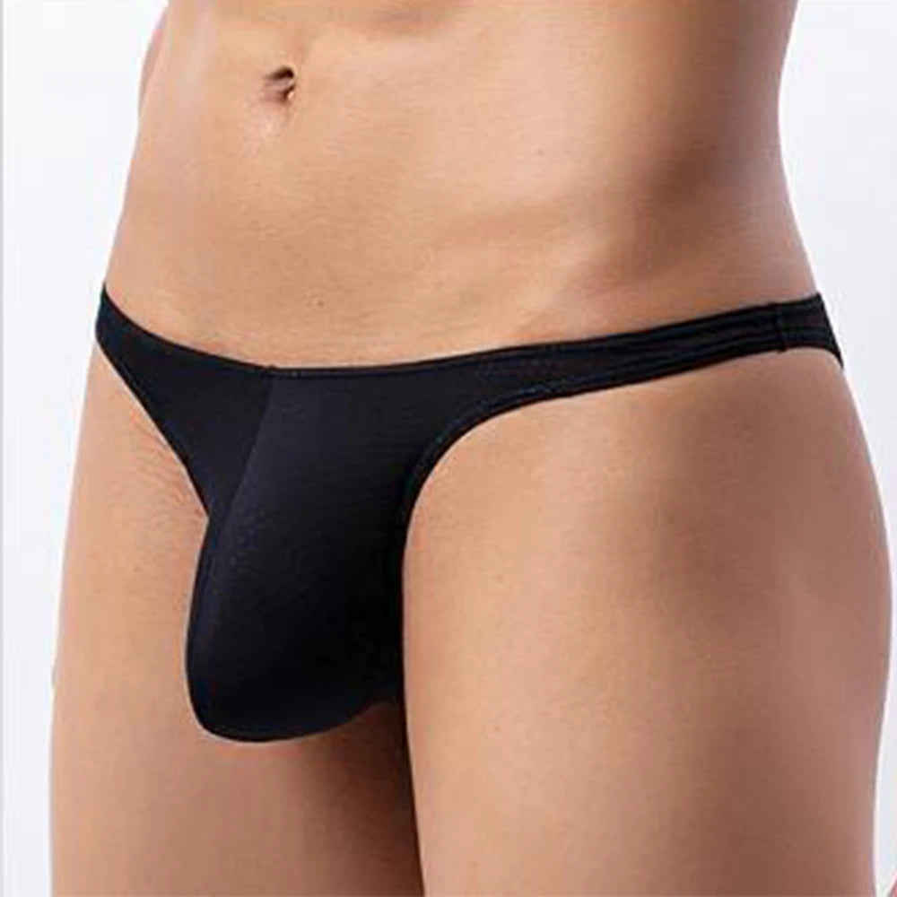 Bikini de bain homme G-string mesh nylon taille basse — M-XL