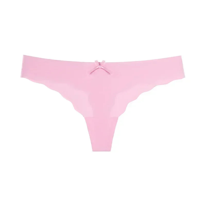 Tanga ice silk seamless V-waist — S-XL