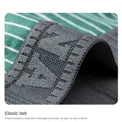 1Pc Boxer Shorts Men's Underwear Sexy Panties Cotton Striped Men's Underpants Male Boxers Homme U Convex Lingerie Free Shipping