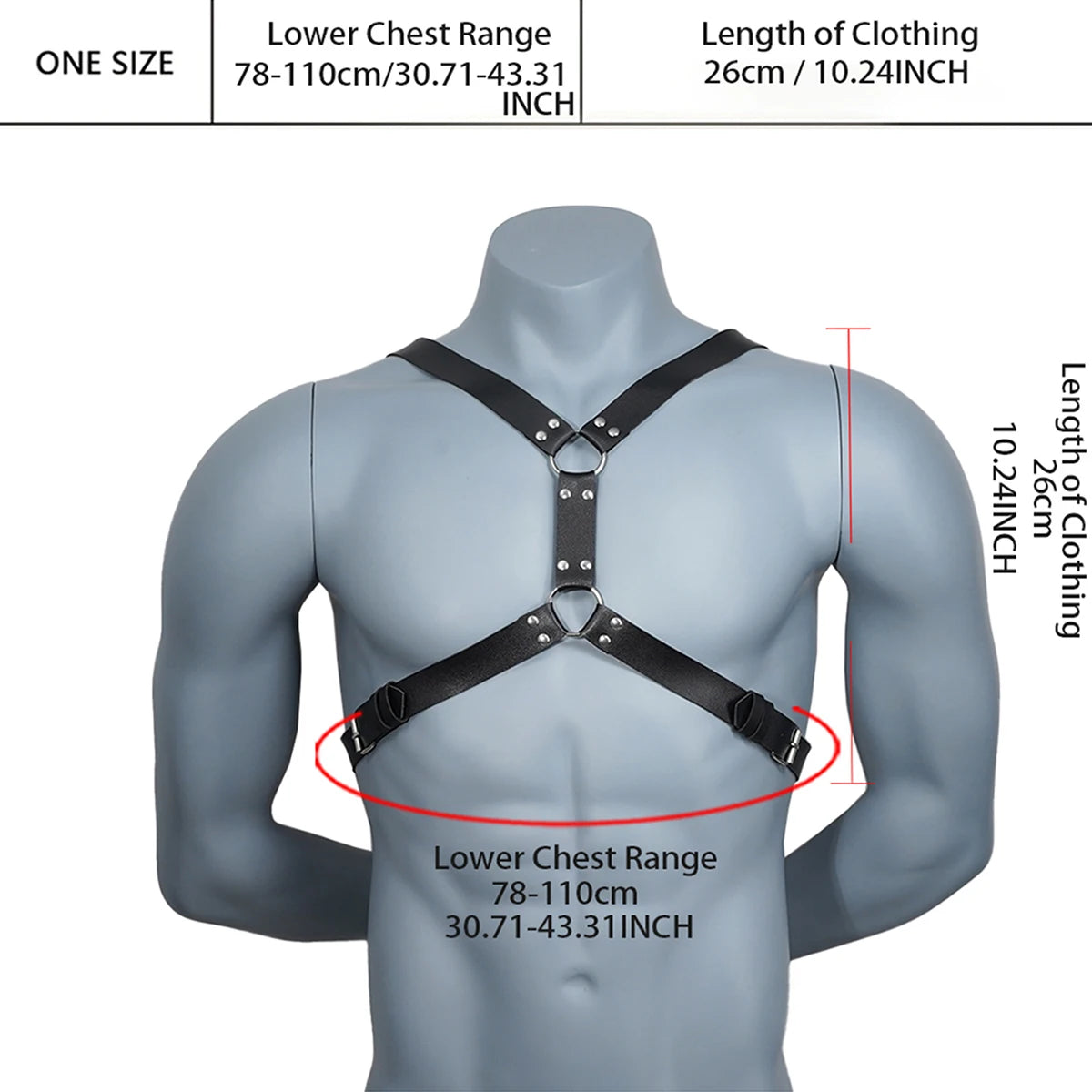 Harnais Cuir Homme - Bondage & Style Goth - Nos Petits KIFF