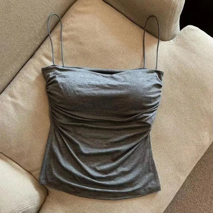 Brassière camisole sans coutures avec coussinet