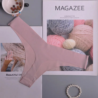 Tanga femme volants invisible — G-string sans coutures sexy lingerie