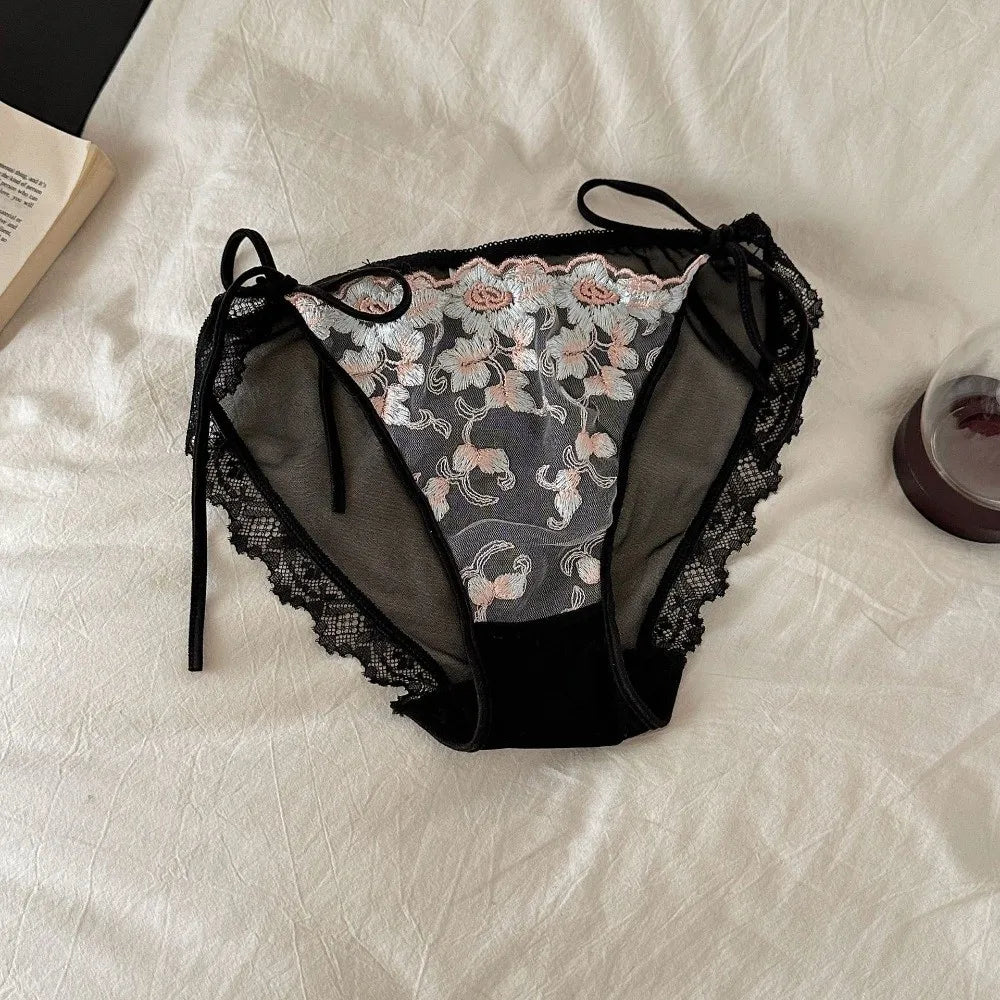 Culotte Florale Transparente Taille Basse - Taille Unique - Nos Petits KIFF