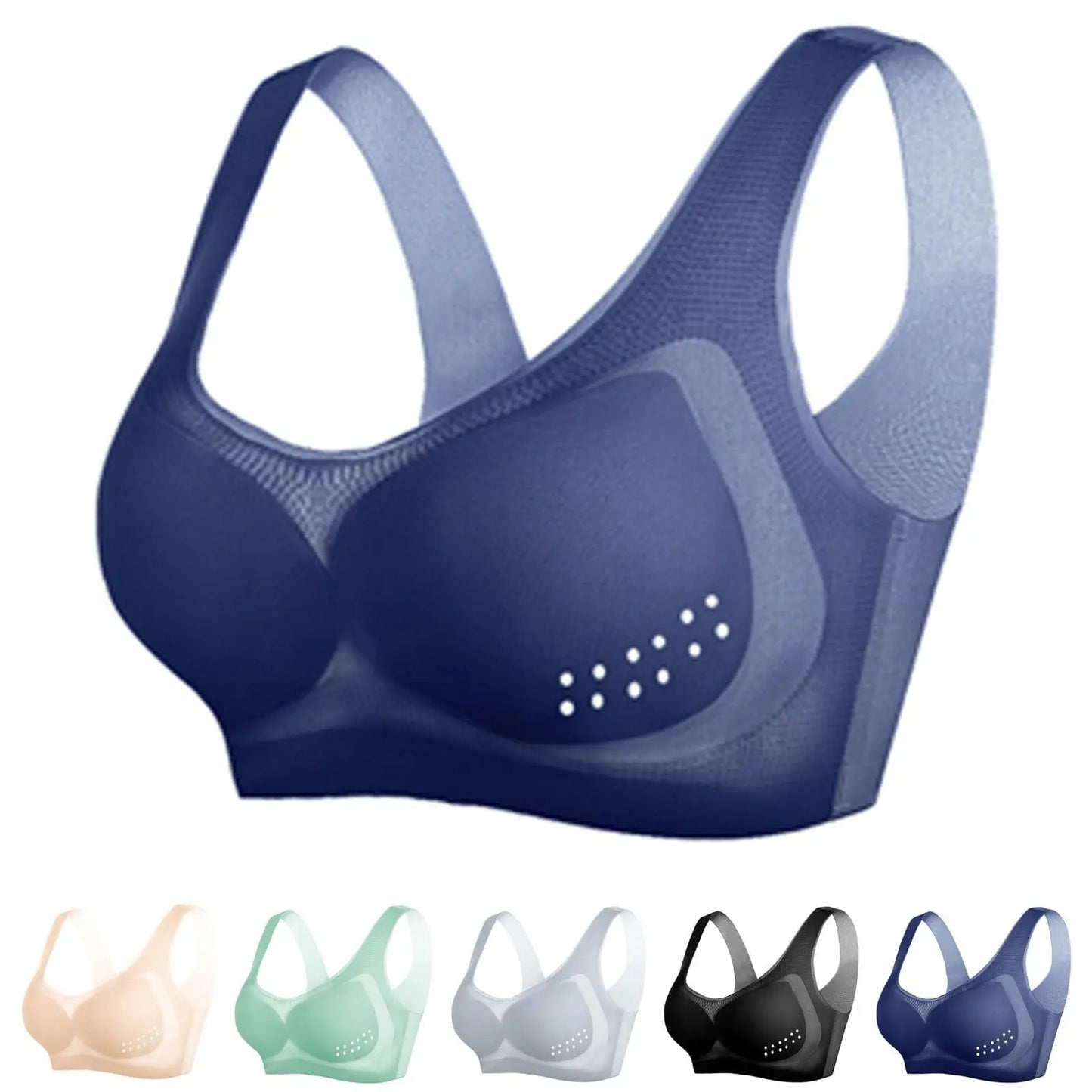 Brassiere sport ice silk seamless sans armatures M-4XL
