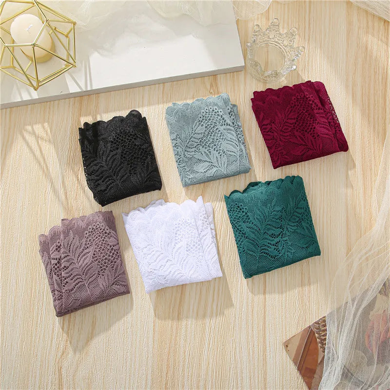Lot 6 Culottes Dentelle Taille Haute FINETOO - Brésiliennes S-XL - Nos Petits KIFF