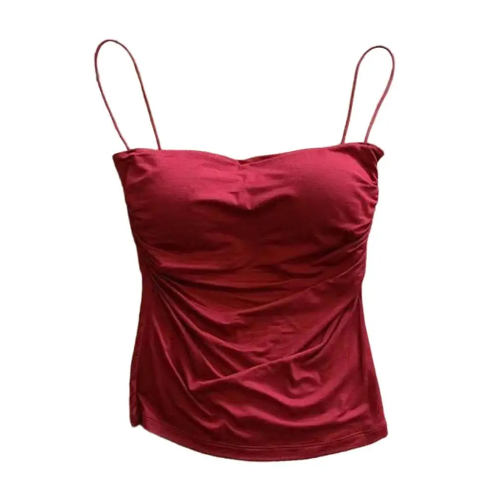 Brassière camisole sans coutures avec coussinet