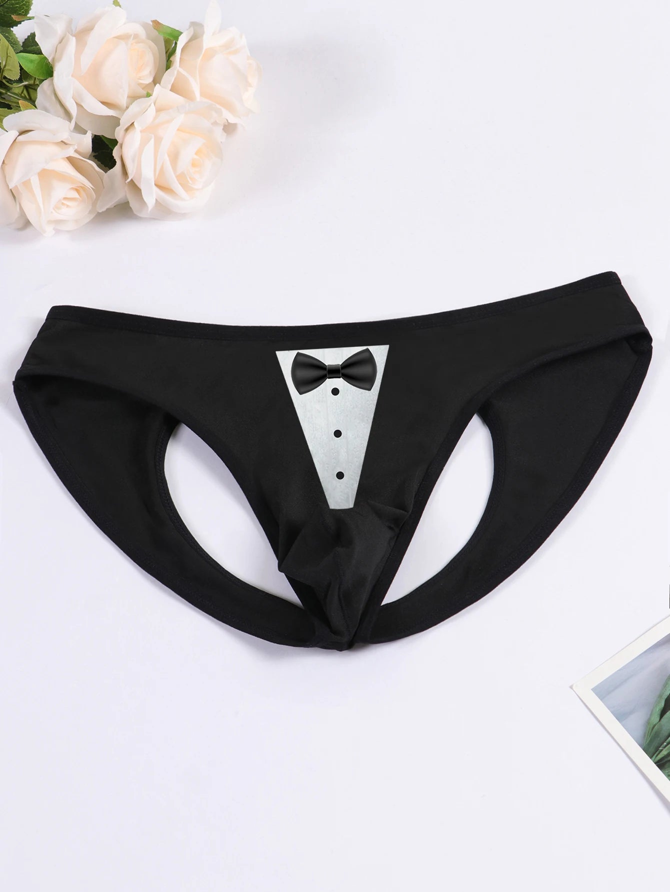Slip Homme Imprimé Nœuds Ajourné - Poche Bombante M-XL - Nos Petits KIFF