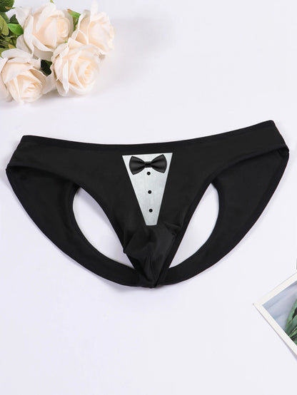 Slip Homme Imprimé Nœuds Ajourné - Poche Bombante M-XL - Nos Petits KIFF