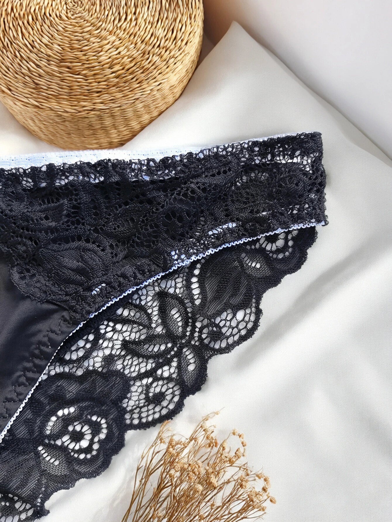 Culotte Seamless Grande Taille - Dentelle Bicolore 1XL-4XL - Nos Petits KIFF