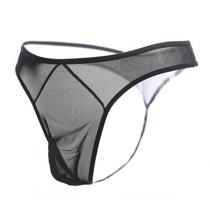 Thong homme résille transparent ultra-fin — Taille basse taille unique