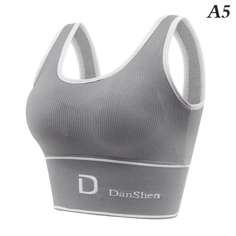 Brassiere sport sans armatures debardeur gainant S-XL
