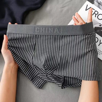 Boxer Coton Rayé U-Convex Plus Size - L à 6XL - Nos Petits KIFF