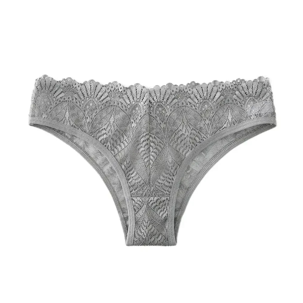 Culotte femme dentelle brodée — Taille basse ajourée