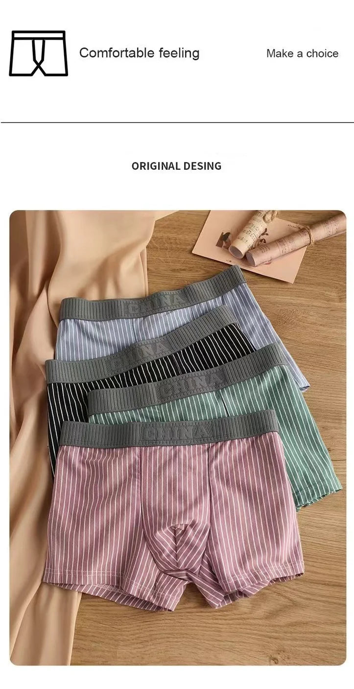 Boxer Coton Rayé U-Convex Plus Size - L à 6XL - Nos Petits KIFF