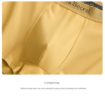1 Pcs Underwear Men's Boxer Shorts Sexy Panties Cotton Boxers Man Underpants Male Shorts Homme U Convex Lingerie Free Shipping