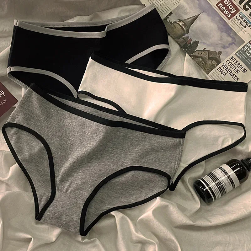 Culotte femme coton style japonais — Taille mi-haute sans coutures respirante