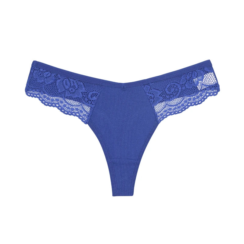Culotte G-String Coton Dentelle - Taille Basse S-XL - Nos Petits KIFF