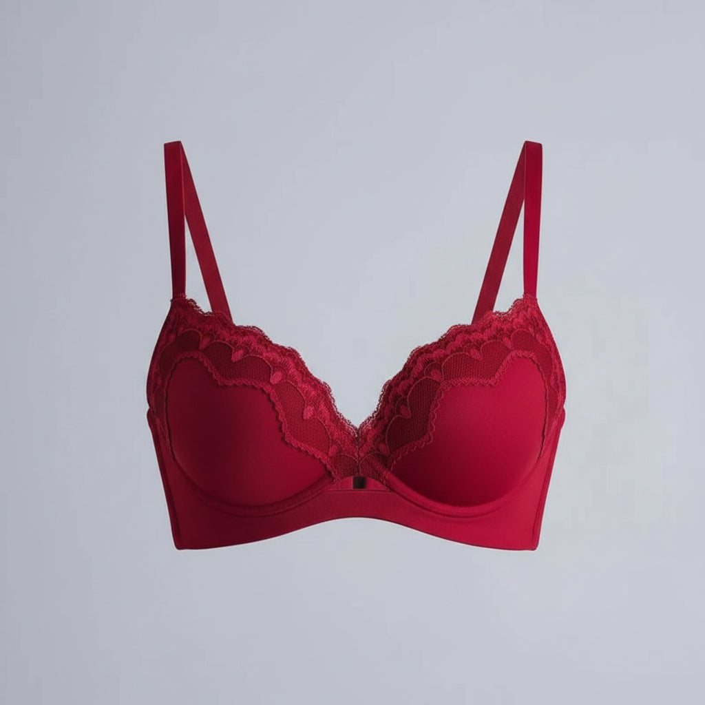 Lingerie for girls in the French style - gathers to show off large, delicate lace - comfortable bra