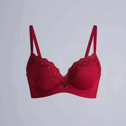 Lingerie for girls in the French style - gathers to show off large, delicate lace - comfortable bra