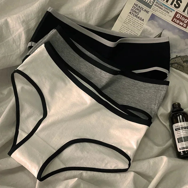 Culotte femme coton style japonais — Taille mi-haute sans coutures respirante