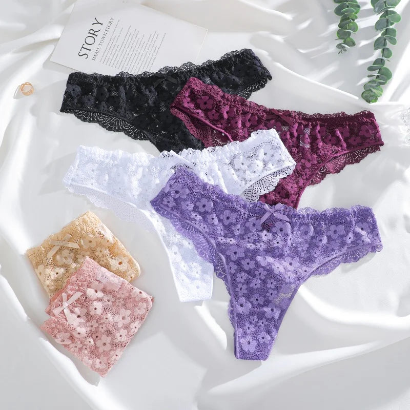 Culotte Dentelle G-String Sexy - Taille Basse - Nos Petits KIFF