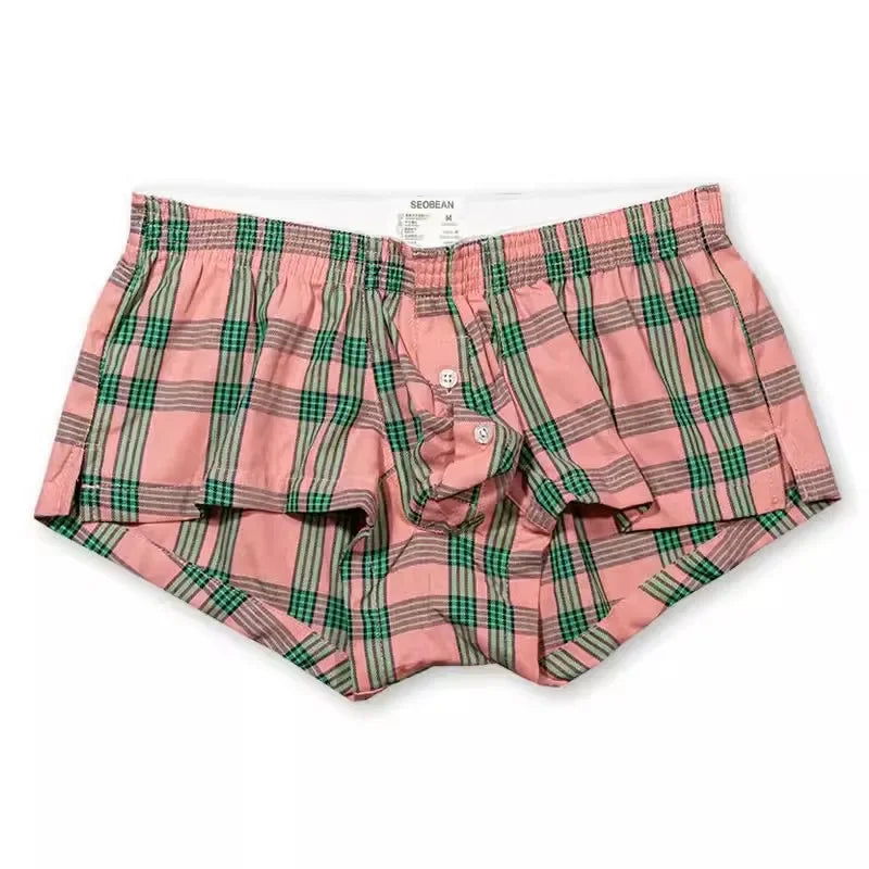 Boxer Coton Carreaux U-Convex - Ample & Respirant M-XL - Nos Petits KIFF