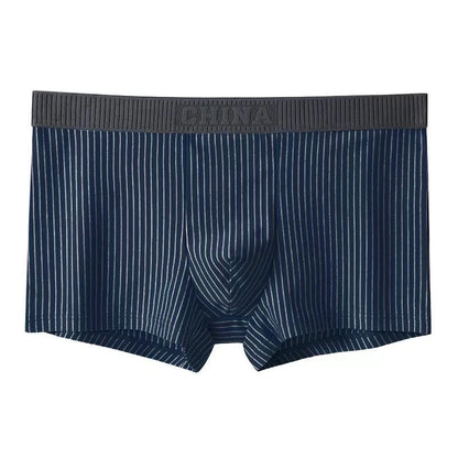 1Pc Boxer Shorts Men's Underwear Sexy Panties Cotton Striped Men's Underpants Male Boxers Homme U Convex Lingerie Free Shipping