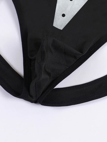 Slip Homme Imprimé Nœuds Ajourné - Poche Bombante M-XL - Nos Petits KIFF
