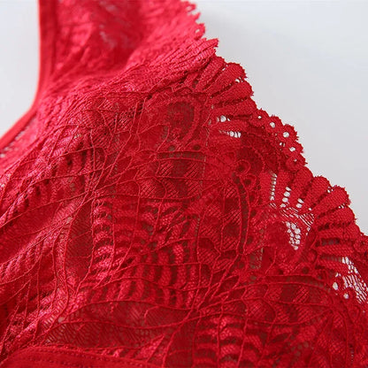 Culotte femme dentelle brodée — Taille basse ajourée
