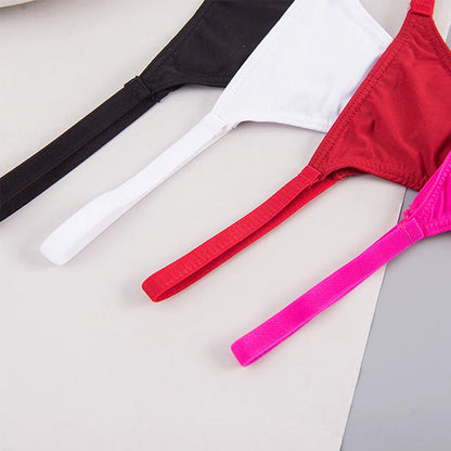 Tanga soie de lait — Coton taille basse stretch