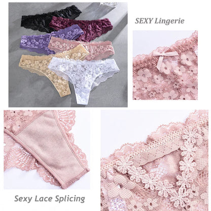 Culotte Dentelle G-String Sexy - Taille Basse - Nos Petits KIFF
