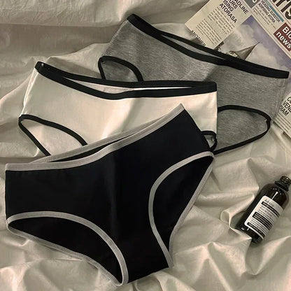 Culotte femme coton style japonais — Taille mi-haute sans coutures respirante