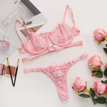 Ensemble lingerie dentelle féerique — Bra + Culotte