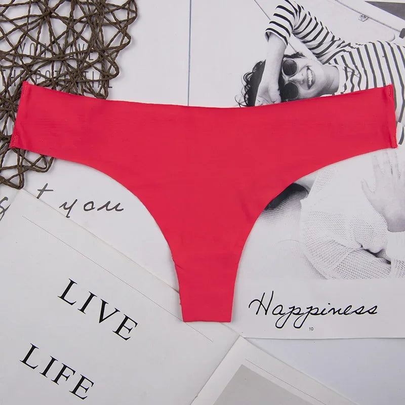 Tanga femme volants invisible — G-string sans coutures sexy lingerie
