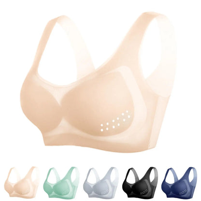 Brassiere sport ice silk seamless sans armatures M-4XL