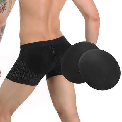 Lot de 2 coussinets fessiers amovibles — Remonte-fessier homme mousse respirante