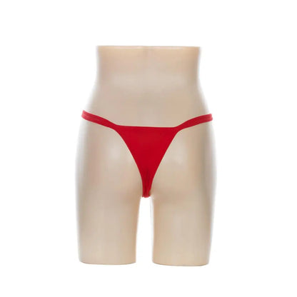 G-string dentelle rose & motifs — Taille basse