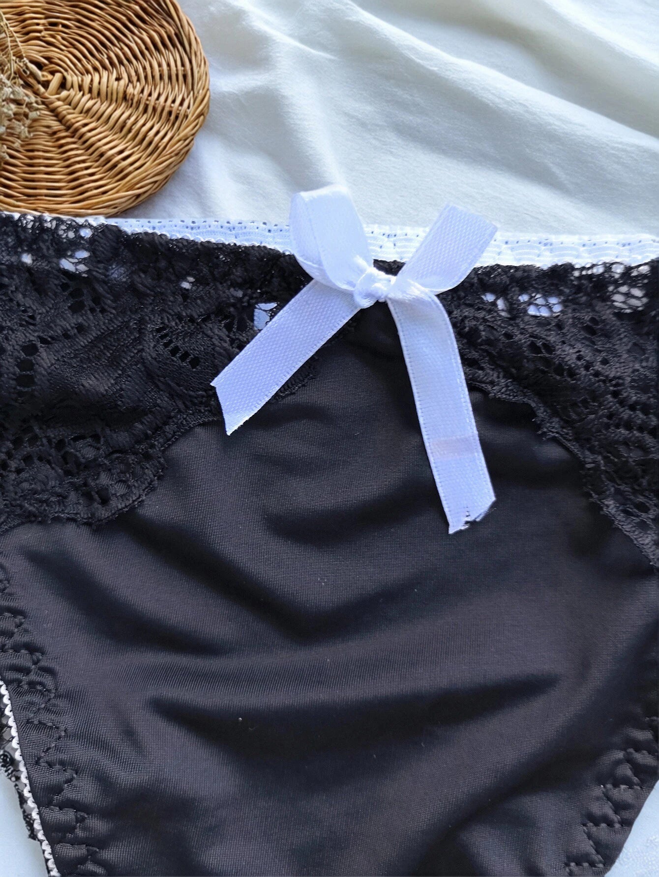 Culotte Seamless Grande Taille - Dentelle Bicolore 1XL-4XL - Nos Petits KIFF