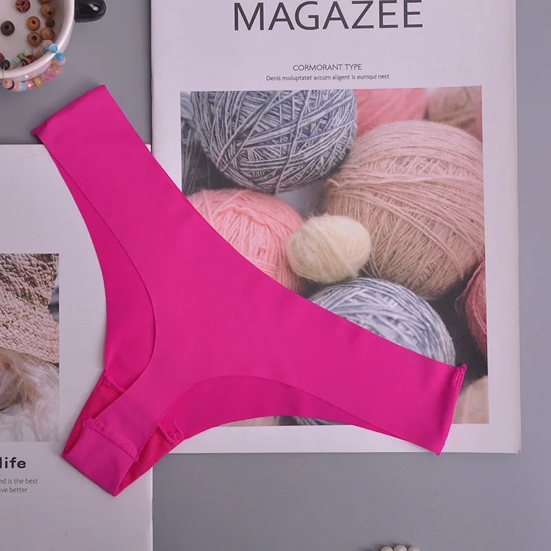 Tanga femme volants invisible — G-string sans coutures sexy lingerie