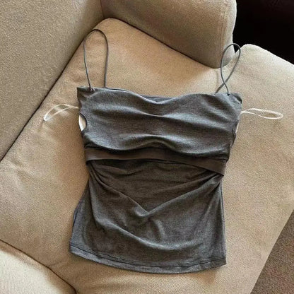 Brassière camisole sans coutures avec coussinet