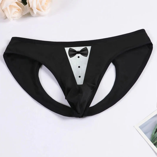 Slip Homme Imprimé Nœuds Ajourné - Poche Bombante M-XL - Nos Petits KIFF