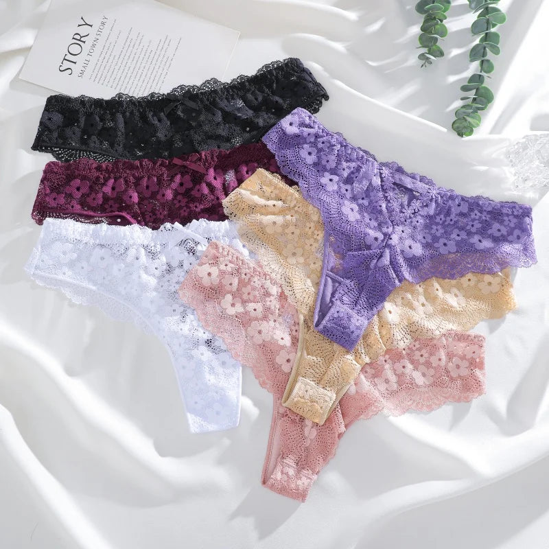 Culotte Dentelle G-String Sexy - Taille Basse - Nos Petits KIFF
