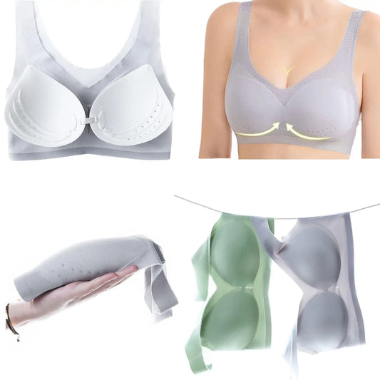 Brassiere sport ice silk seamless sans armatures M-4XL